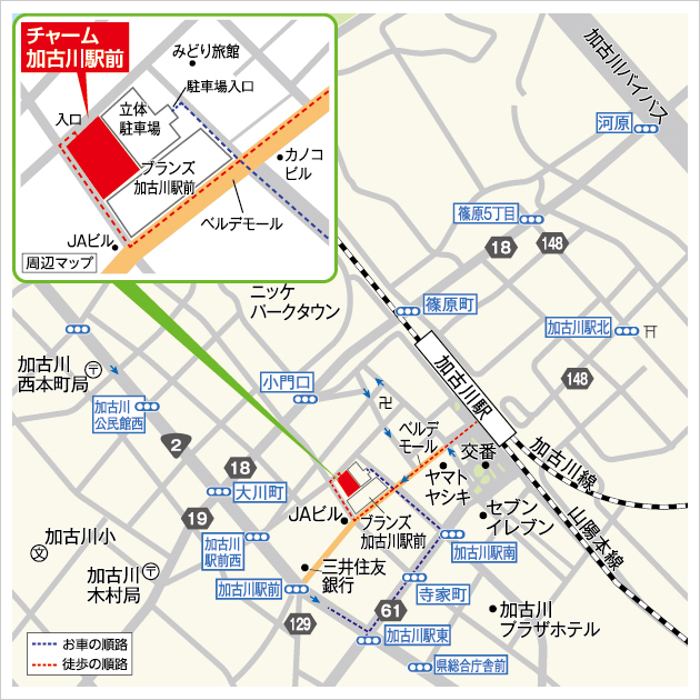 チャーム加古川駅前マップ
