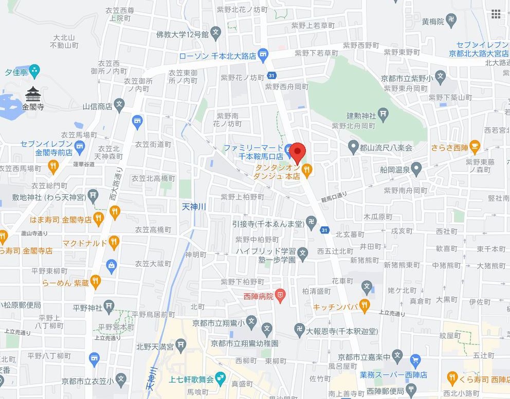 チャームスイート京都紫野マップ