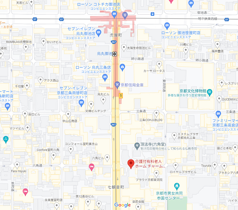チャームプレミア京都烏丸六角マップ